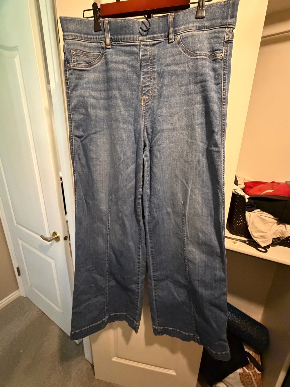SPANX Denim Wide Leg Jeans  Plus Size 1X